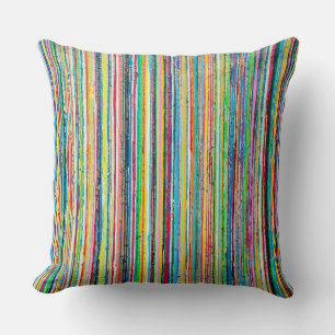 Coussin Arc en arc-en-ciel 20 x 20 Poly Throw Pillow