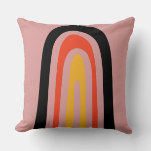 Coussin arc-en-ciel abstrait