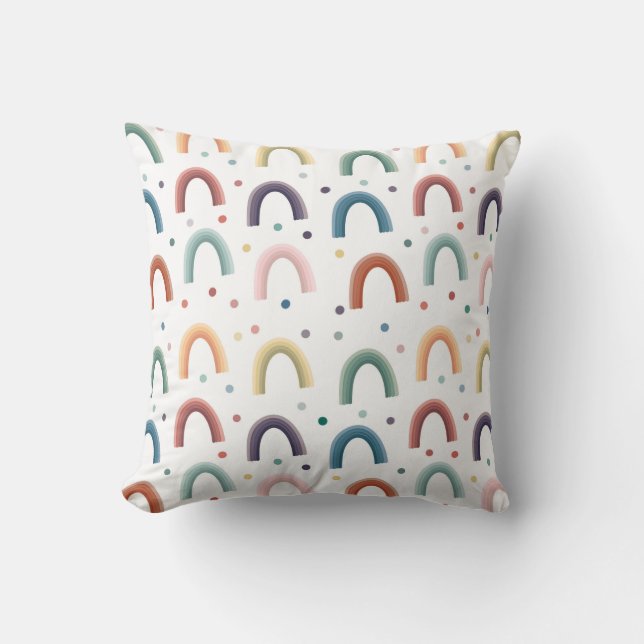Coussin Arc-en-ciel Bohème (Recto)