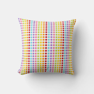 Coussin Arc-en-ciel coloré tourbillon moderne amusant bril