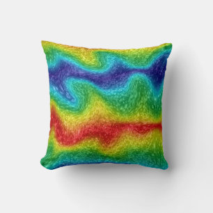Coussin Arc-en-ciel de plaisir sauvage