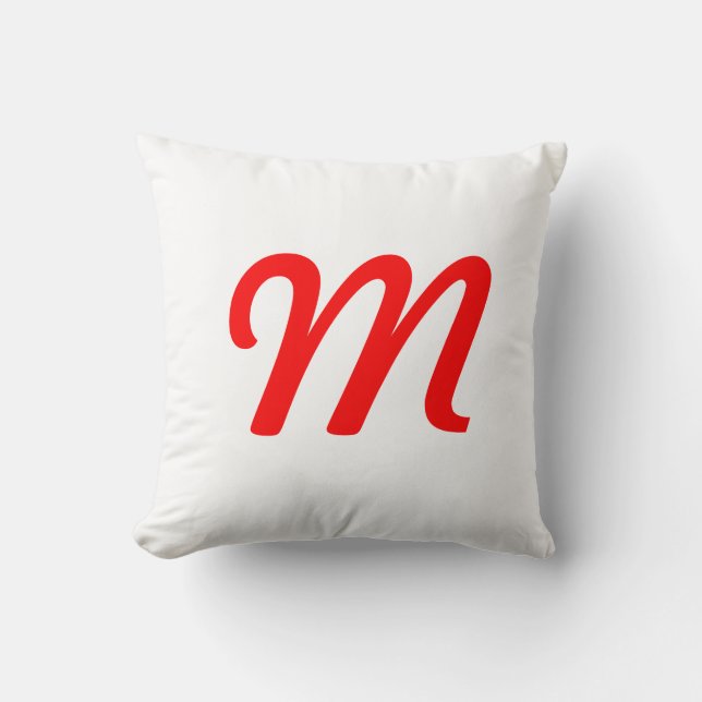 Coussin Arc en ciel et monogramme (Recto)