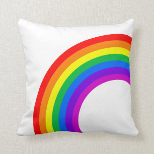 Coussin Arc en ciel et monogramme