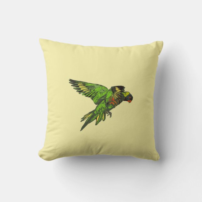 Coussin Arc-en-ciel Lorikeet (haematodus de Trichoglossus) (Recto)