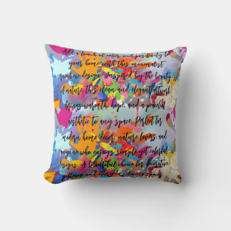 Coussin Arc-en-ciel Nature