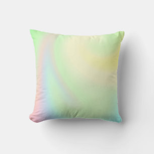 Coussin Arc-en-ciel pastel de couleur