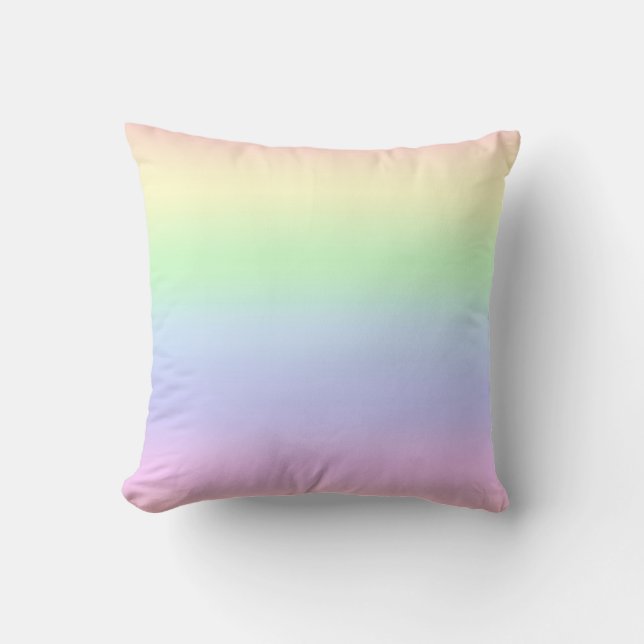 Coussin Arc-en-ciel Pastels Jeu d'oreiller (Recto)