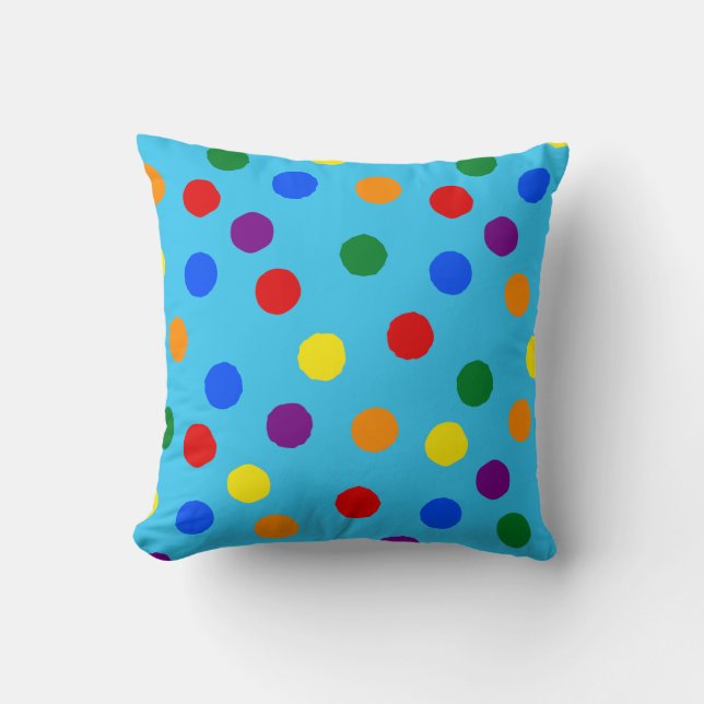 Coussin Arc-en-ciel Polka Dot Thot Cushion (Recto)