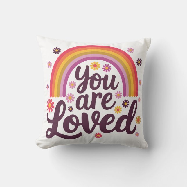 Coussin Arc-en-ciel que vous aimez (Recto)