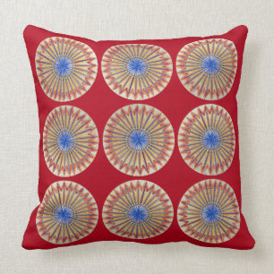 Coussin Arc-en-ciel rouge