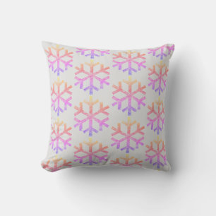 Coussin Arc-En-Ciel Snowflakes Pour Canapé Canapé Chaise L
