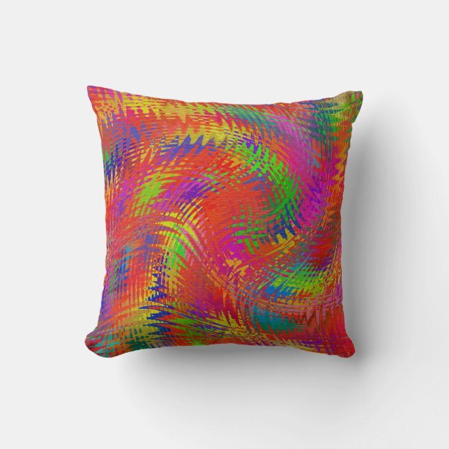 Coussin Arc-en-ciel Tissé (Recto)