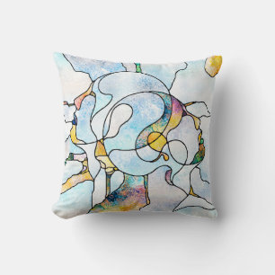 Coussin Arc-en-ciel. Unité de la série de verre tendu. Bac
