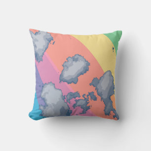 Coussin Arc-en tiré