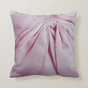 Coussin Arc rose de satin