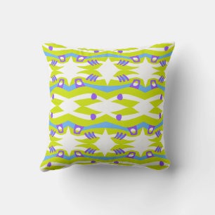 Coussin Arche Abstraite Noah vert pourpre bleu