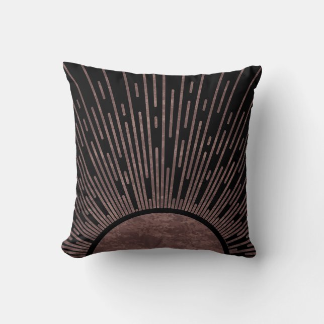 Coussin Arche De Phase Lune Ensemble Abstrait De Rayons So (Recto)