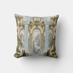 Coussin Arches du Palais des Nuages et Cascades de Jardin