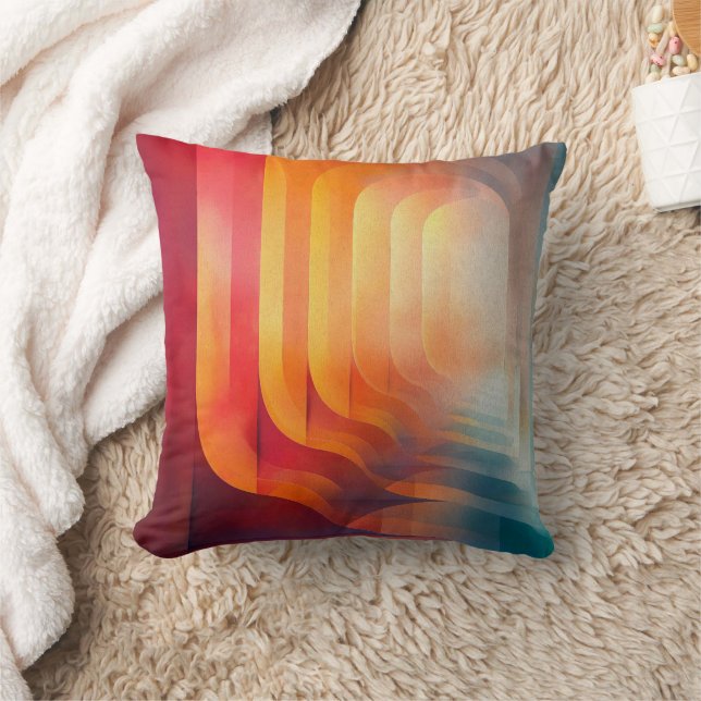 Coussin Arches Rétro Luminescents – Abstraction de milieu  (Couverture)