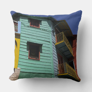 Coussin Architecture colorée du quartier de La Boca