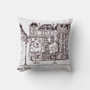 Coussin Architecture Haussmannienne Champs Élysées, Pari