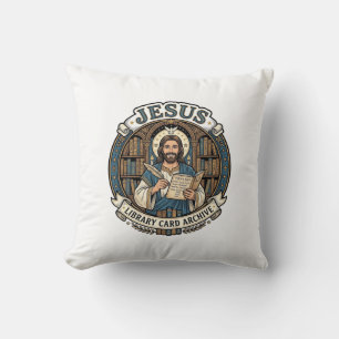 Coussin Archive de carte de bibliothèque Jésus Archive de