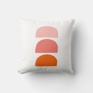 Coussin Arcs Corail rose Orange