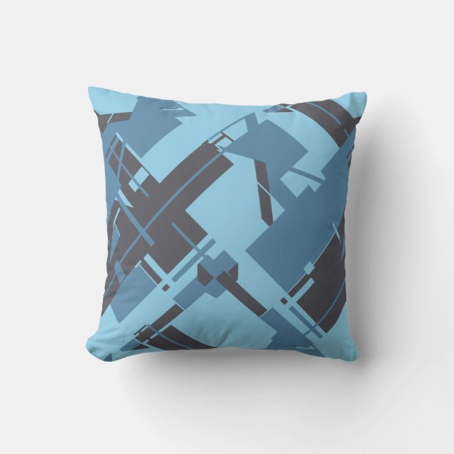 Coussin Ardoise Bleue Marine Robin's Oeuf Blue Diagonal De (Recto)