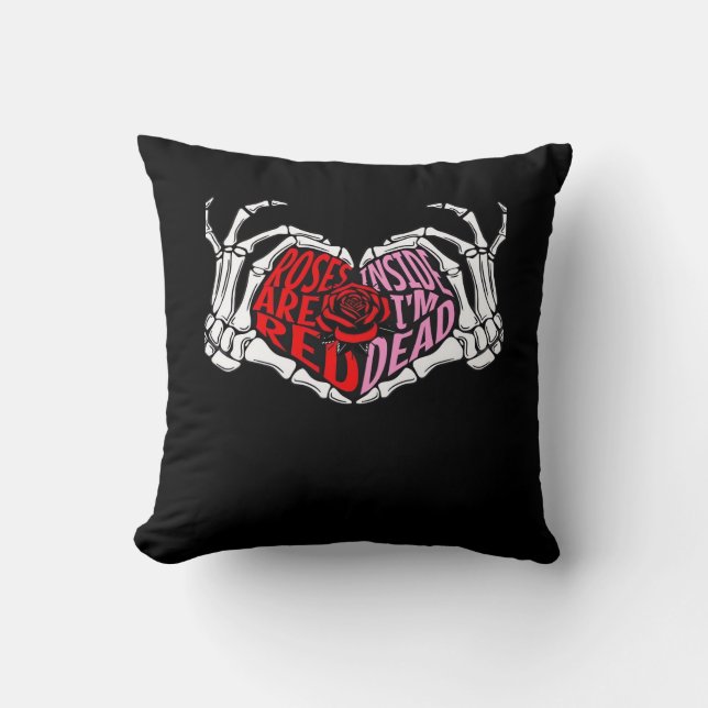 Coussin Are Read Inside I'm Dead - Sarcastique Valentine's (Recto)