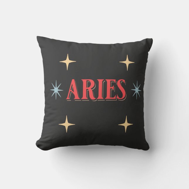 Coussin Aries Astrological Sign (Recto)