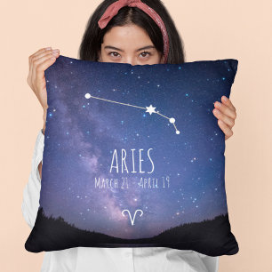 Coussin Aries   Constellation Zodiaque personnalisée