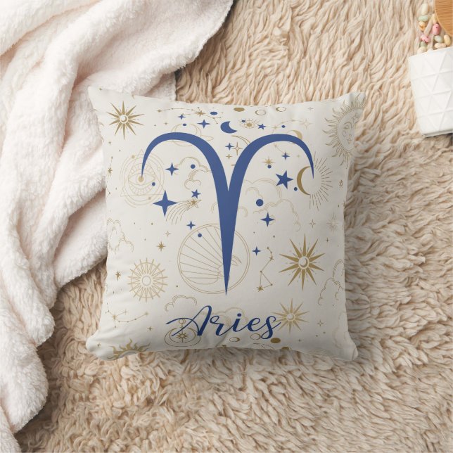 Coussin Aries Jetez l'oreiller (Couverture)