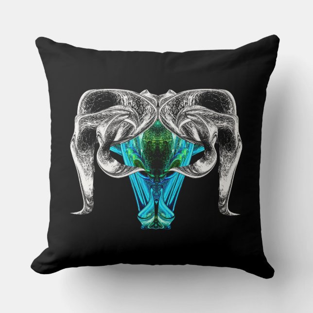 Coussin Aries – Minimalist Zodiac Decorative Pillow (Recto)