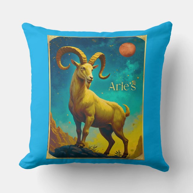Coussin Aries the Ram Zodiac Sign (Recto)