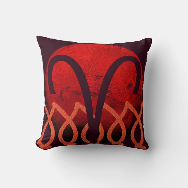 Coussin Aries Throw Pillow (Recto)