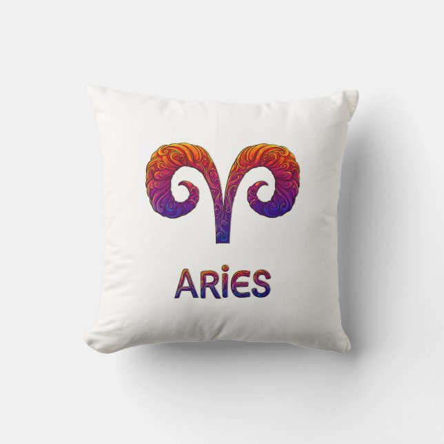 Coussin Aries Zodiac / Cojín Símbolo de Aries (Recto)