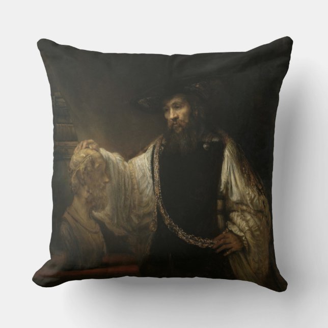 Coussin Aristote (384-322 AVANT JÉSUS CHRIST) avec un (Recto)