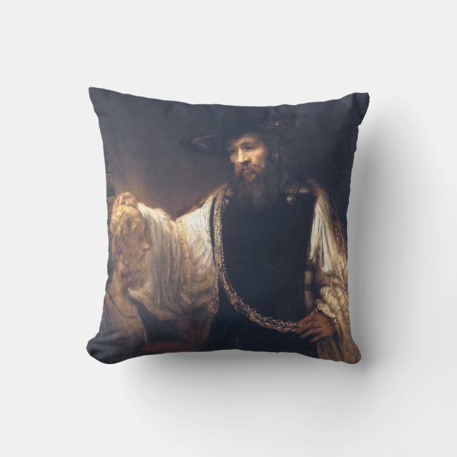 Coussin Aristote Contemplant Le Buste De Homer Rembrandt (Recto)