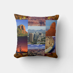Coussin Arizona Desert Collage