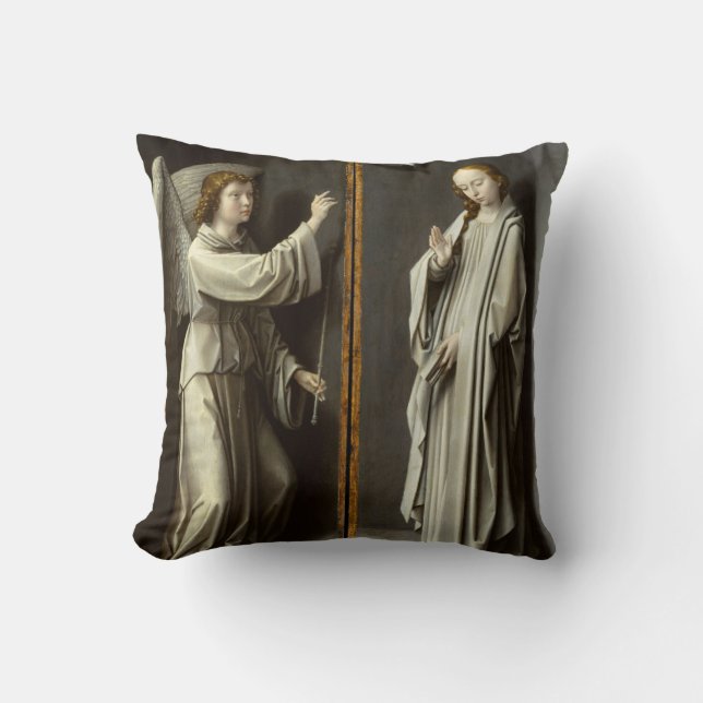 Coussin Arkhangel Gabriel ; La Vierge Annunciate (Recto)