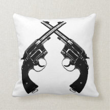 Armes à feu vintages croisées de //de revolvers