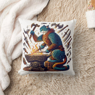 Coussin Armes artisanales dans un Imaginaire forgeron