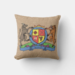 Coussin Armoiries de barbecue Rampant Bull et Boar