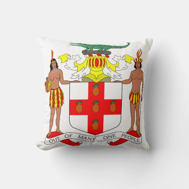Coussin Armoiries de la Jamaïque (Recto)