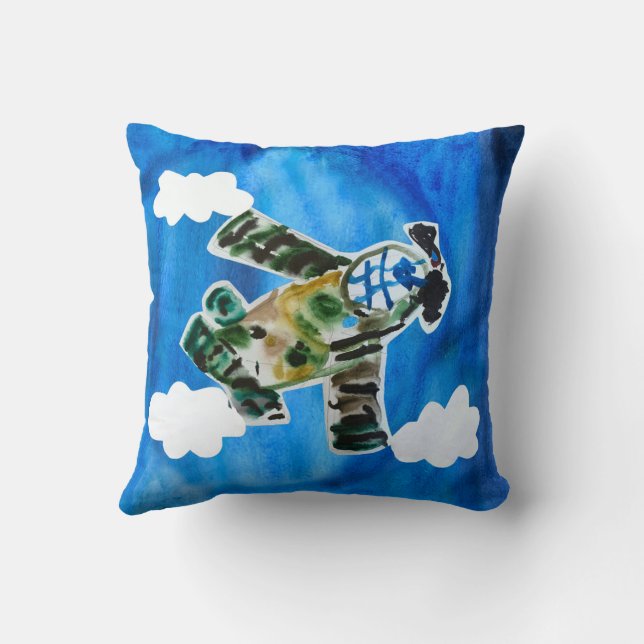 Coussin Army Jet "Art by Kids" (Verso)
