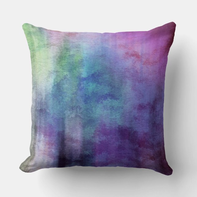 Coussin arrière - plan abstrait d'aquarelle d'art sur le (Recto)