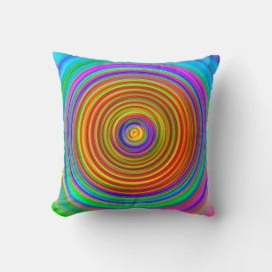 Coussin arrière - plan abstrait flou, tex géométrique vint