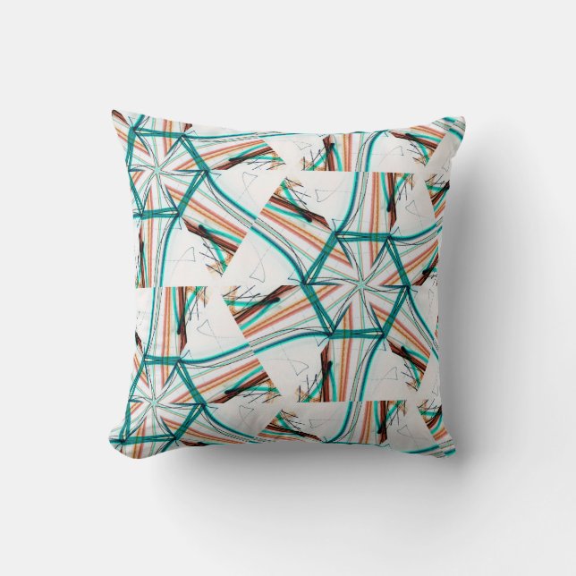Coussin Arrière - plan abstrait fractal. Effets numériques (Recto)