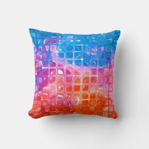 Coussin arrière - plan abstrait.mosaïque multicolore