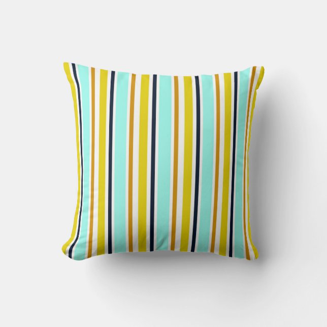 Coussin Arrière - plan abstrait rayé avec bandes de couleu (Recto)